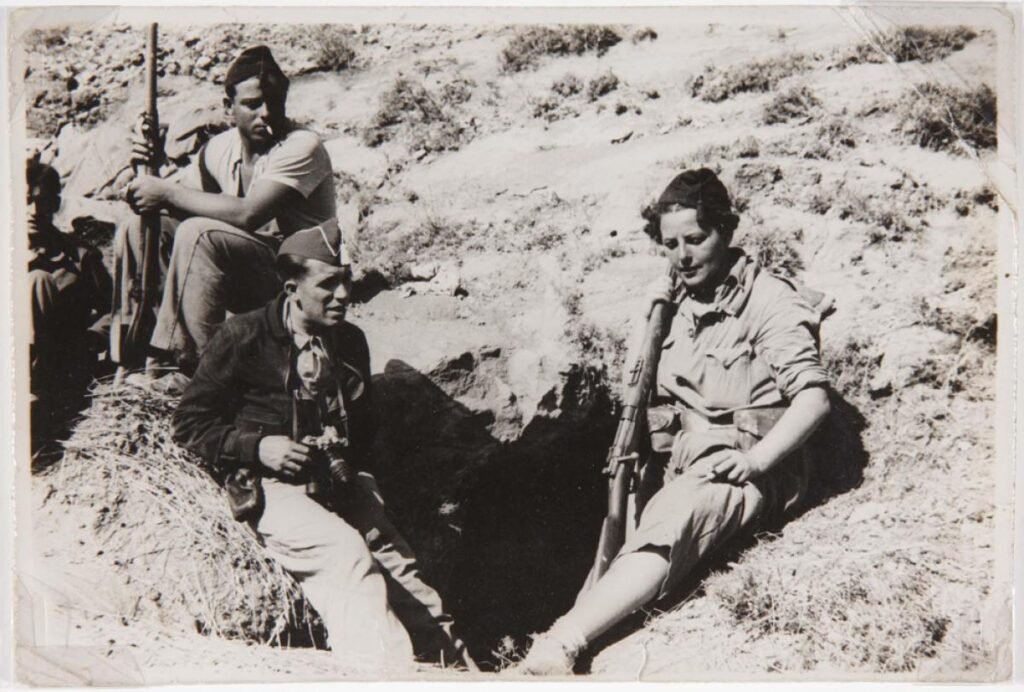 Autorretrato en el frente de Aragón