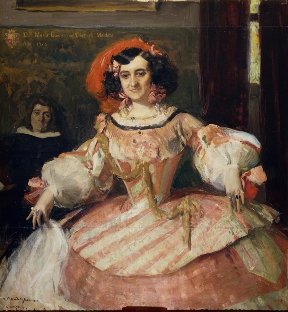 La actriz María Guerrero como "La dama boba"