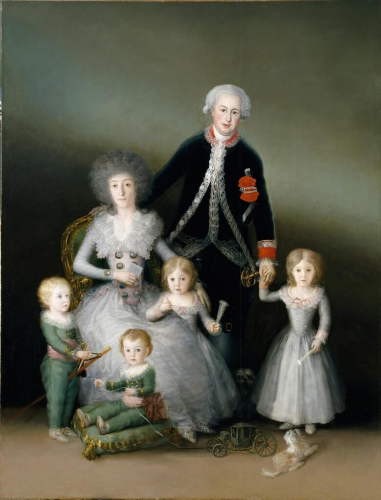 Los duques de Osuna y sus hijos