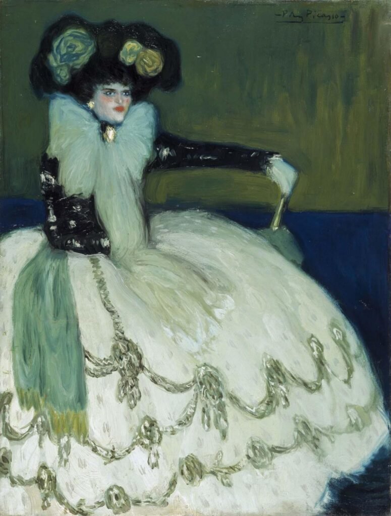 Mujer en azul