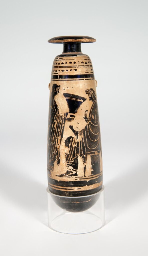 Alabastrón. Pintor de Safo. Ática, 500-480 a.C.