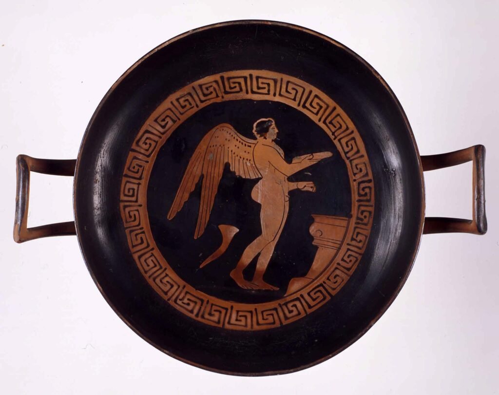 Nº. 10. Eros en la palestra. Copa. Ática, 420-400 a.C.
